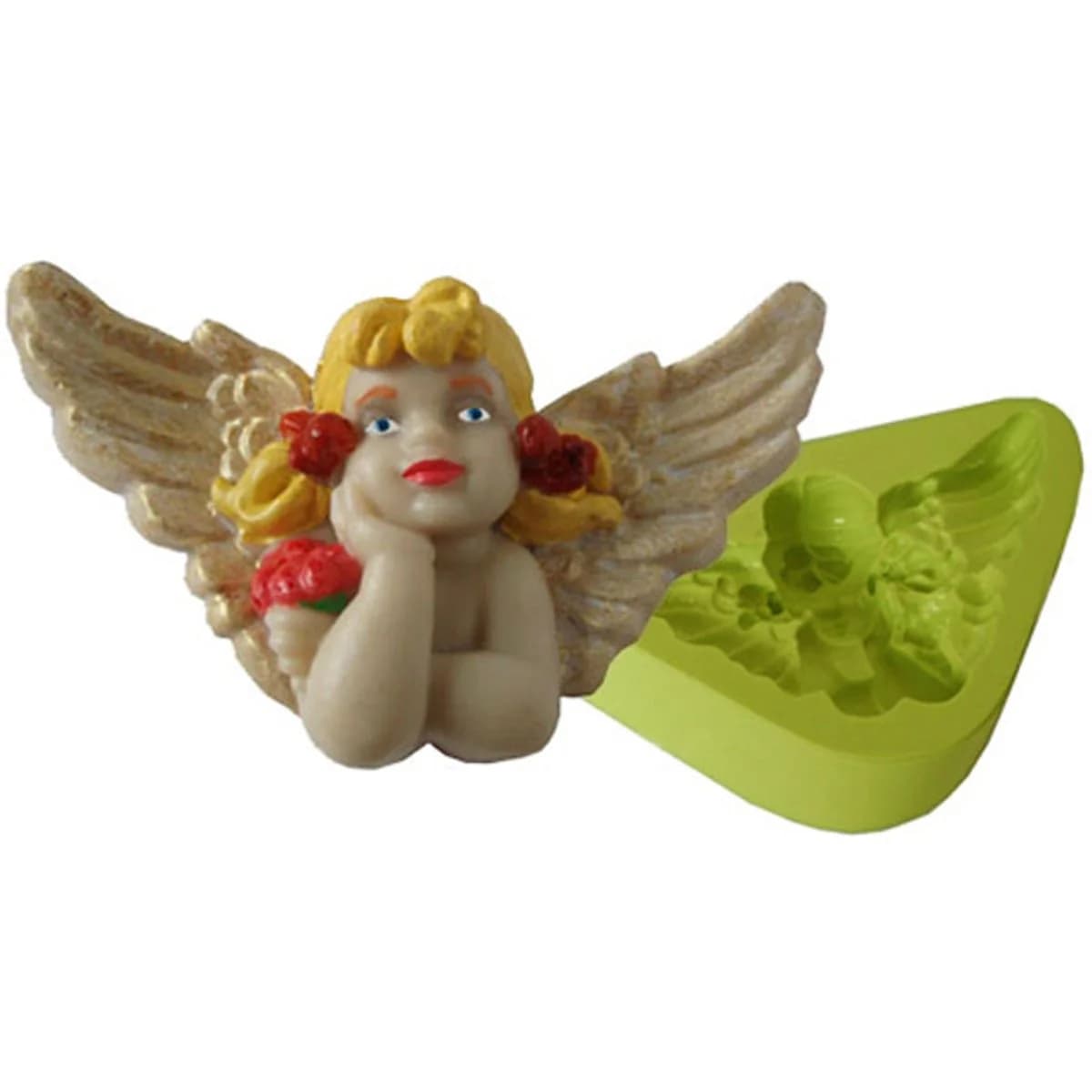 Molde de Silicone para Velas e Sabonetes Anjinha