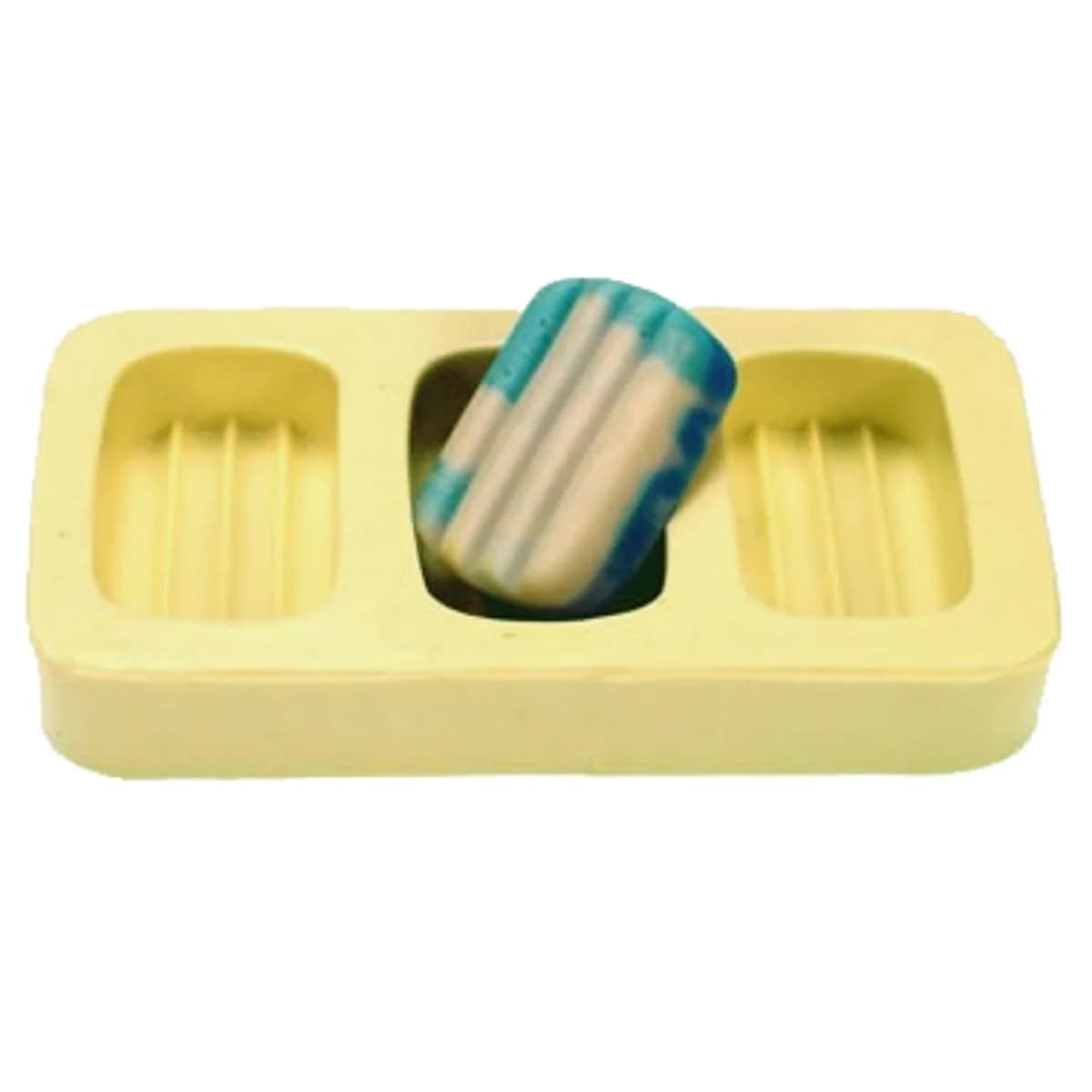 Molde de Silicone para Velas e Sabonetes Canelado Mini